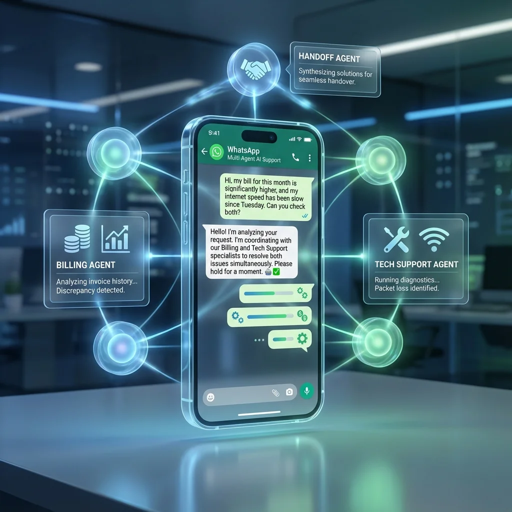 WhatsApp AI: Multi-Agent Support